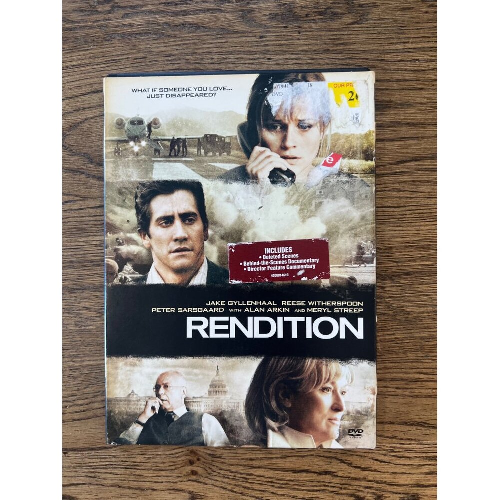 Rendition 2007 DVD Drama Thriller Jake Gyllenhaal Reese Witherspoon Pre-Owned